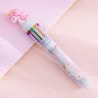 Multi coloured gel pen - with flamingo - 10 ink colorsPens & Pencils