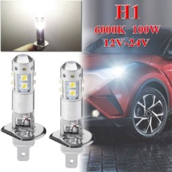 Car headlight - LED bulb - 6000K - H1 - 80W - 2 pieces