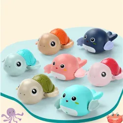 Water clockwork toys - wound-up - cartoon animals / tortoise / penguin / fishBaby