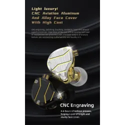 QKZ ZXN - high resolution earphones - in-ear wired headset - dual magnet - 2 Pin - 1DDEar- & Headphones