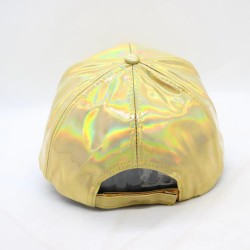 Rainbow baseball cap - patent leather - hip-hop styleHats & Caps