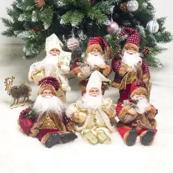 Santa Claus - sitting / standing - Christmas ornamentChristmas