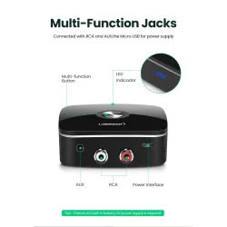UGREEN - Bluetooth 5.0 RCA receiver - aptX LL 3.5mm jack - Aux - wireless adapterSplitters