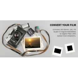 Negative film scanner - high resolution - 8-slide - digital film converter - 2.4"LCDCamera