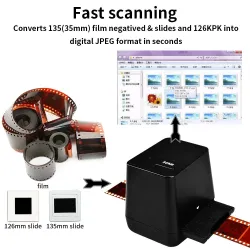 Negative film scanner - digital film converter - 17.9 megapixelsCamera