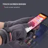 Warm winter suede gloves - with fleece - touch screen function - unisexGloves