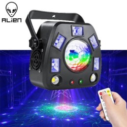 ALIEN - 4 in 1 - remote DMX laser projector - rotatable ball - UV stage lighting