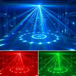 ALIEN - 4 in 1 - remote DMX laser projector - rotatable ball - UV stage lightingStage & events lighting