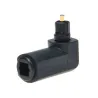Digital optical audio cable - adapter - male to female - 90 degree right angle - 360 rotatable - for Toslink optical cableCables