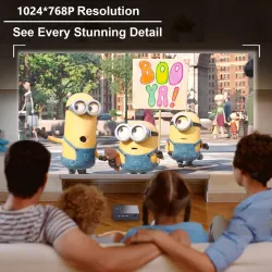 WZATCO S5 - mini DLP 3D projector - 4K - 5G - WIFI - Smart Android 9- full HD - 1080PProjectors