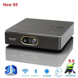 WZATCO S5 - mini DLP 3D projector - 4K - 5G - WIFI - Smart Android 9- full HD - 1080PProjectors