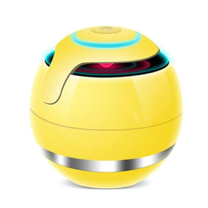 Bluetooth - mini round speaker - LED - with subwoofer - Hi-Fi - TF - FM - AUX - magic ballBluetooth speakers