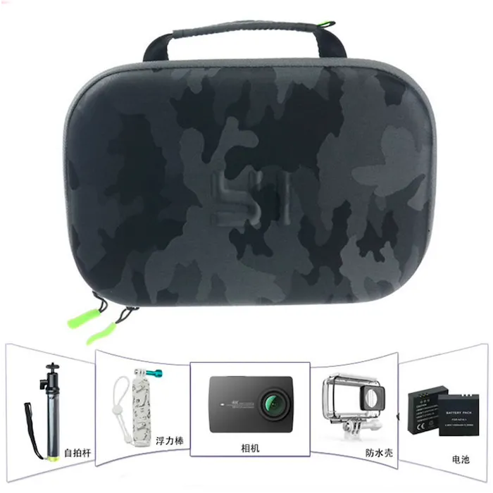 GoPro - SJCAM - Xiaomi Yi 4K - action camera - EVA storage case - camouflageProtection