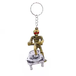 Pushing / grinding skeleton - vintage keychainKeyrings