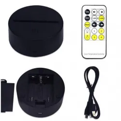 3D acrylic lamp - touch panel - remote control - LOVE / heartsLights & lighting