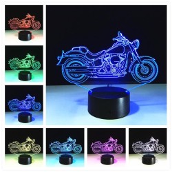 LED 3D lamp - night light - USB - touch switch / remote control - cartoon figures