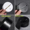 LED 3D lamp - night light - USB - touch switch / remote control - cartoon figuresLights & lighting