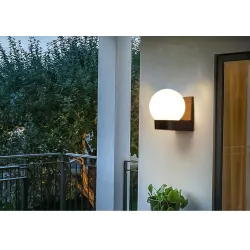 Modern ball shaped lamp - outdoor wall lightWall lights