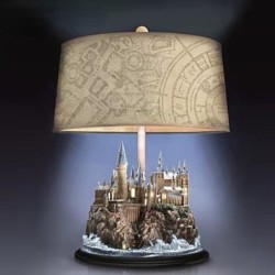 Retro resin castle - ornament - table lamp - LED
