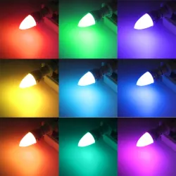 E12 E14 3W RGB LED 15 - candle light bulb with remote control - color changingE14