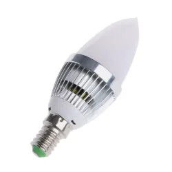 E12 E14 3W RGB LED 15 - candle light bulb with remote control - color changingE14