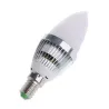 E12 E14 3W RGB LED 15 - candle light bulb with remote control - color changingE14