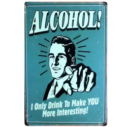 Vintage poster - metal wall sign - cocktail - drink - beerPlaques & Signs
