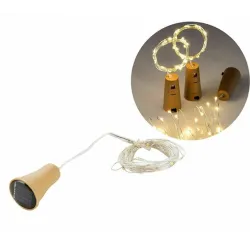 Solar powered bottle cork - garland - LED - night lightSolar lighting