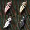 Mini foldable pocket knife - stainless steel - leaf shapeKnives & Multitools