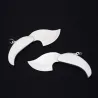 Mini pocket knife - foldable - with key ring - stainless steel - leaf shapeKnives & Multitools