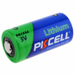 PKCELL - CR123A Li-MnO2 lithium battery - 1500mAh - 3V - 12 piecesBattery