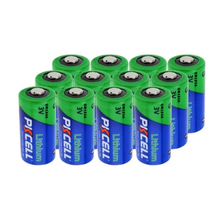 PKCELL - CR123A Li-MnO2 lithium battery - 1500mAh - 3V - 12 piecesBattery