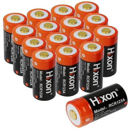 Hixon - RCR123a - 700mAh - 3.7V - 16340 battery - rechargeableBattery