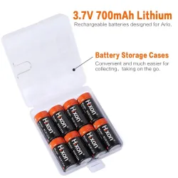 Hixon - RCR123a - 700mAh - 3.7V - 16340 battery - rechargeableBattery