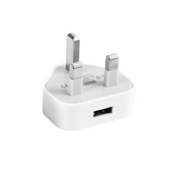 UK plug - adapter - 3-pin wall charger - with USB ports - 110V-220V