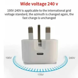 PD 20W - USB-C PD - 100-240V - fast charger - UK plugChargers