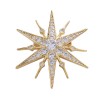 Luxurious star shaped brooch - cubic zirconiaBrooches