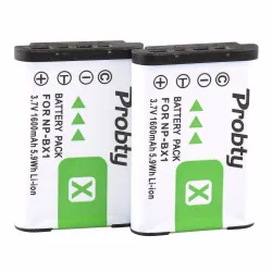 NP-BX1 charger with 4 batteries for Sony DSC-RX100 DSC-WX500 IV HX300 WX300 HDR-AS15 X3000R MV1 AS30V HDR-AS300Battery & Char...