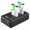 NP-BX1 charger with 4 batteries for Sony DSC-RX100 DSC-WX500 IV HX300 WX300 HDR-AS15 X3000R MV1 AS30V HDR-AS300Battery & Char...