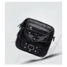 Small shoulder / waist bag - leather - rivets - zippersBags