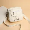 Small shoulder / waist bag - leather - rivets - zippersBags
