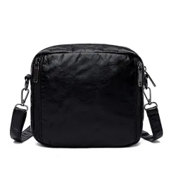 Small shoulder / waist bag - leather - rivets - zippersBags