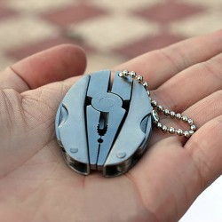 Mini foldable multi-tool - pliers - screwdriver - keychain - stainless steel