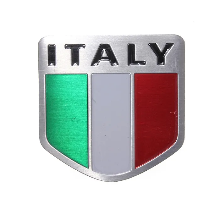 Italian flag - Italy metal emblem - car stickerStickers