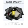 Fashionable travel / sport leather bag - with shoe compartment - large capacityBags