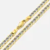 Fashionable necklace - cuban chain - gold & silverNecklaces