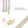 Fashionable necklace - cuban chain - gold & silverNecklaces