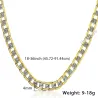 Fashionable necklace - cuban chain - gold & silverNecklaces