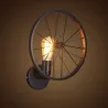 Retro wall light - metal lamp - industrial wheel designWall lights