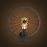 Retro wall light - metal lamp - industrial wheel designWall lights